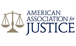 Logo Recognizing Bianca Law Firm's affiliation with the American Association of Justice